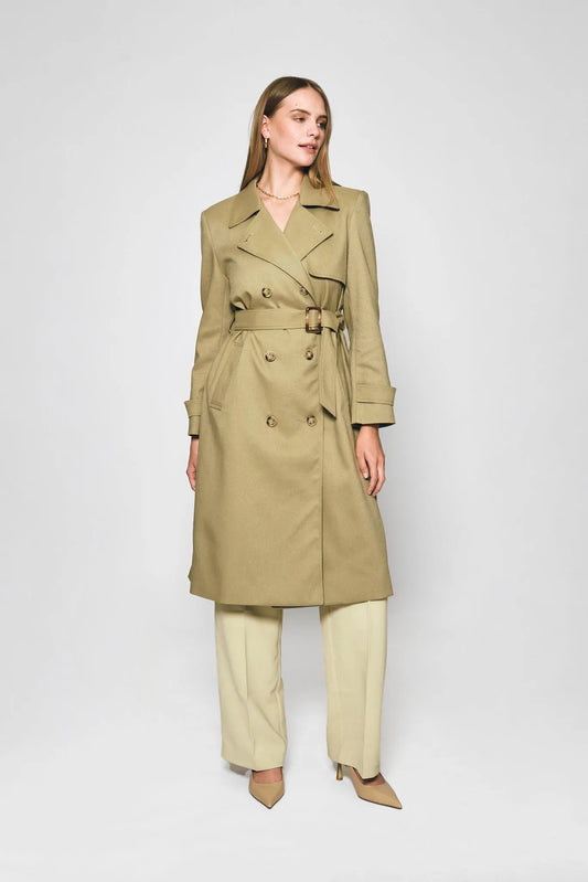 AUDREY TRENCH COAT - OLIVE